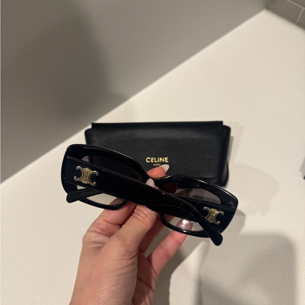 Celine Glossy Black Sunglasses - Picture 2 of 4